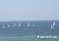 May 22, 2010 - Beautiful Saturday for Sailing at the beach.  Watching the Leukemia Cup Regatta from our balcony.