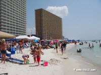 Beach walk by Schooners Lobster Festival Panama City Beach, Florida - 9/17/11