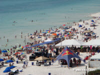 View from Tina's balcony of Schooners Lobster Festival Panama City Beach, Florida - 9/17/11